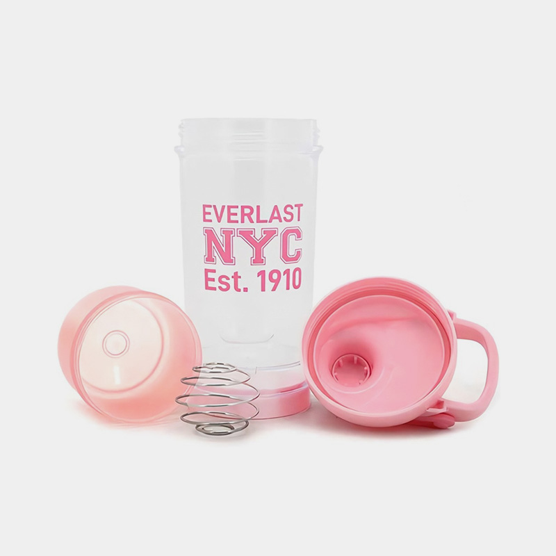 SHAKER 500 ML 2 EN 1 CON BOLA MEZCLADORA ROSA - EVERLAST - Imagen 2