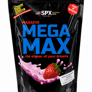 MEGA MAX (1KG) -PROTEINA + CREATINA FRUTILLA- SPX