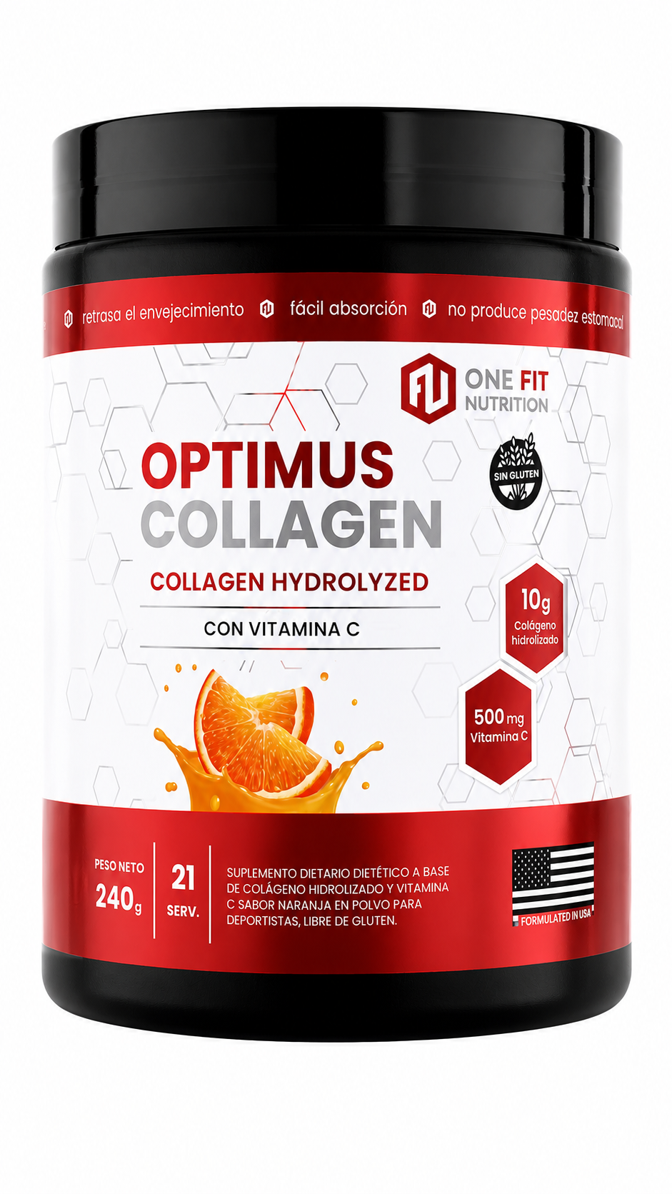 OPTIMUS COLLAGEN 240GR -ONE FIT-