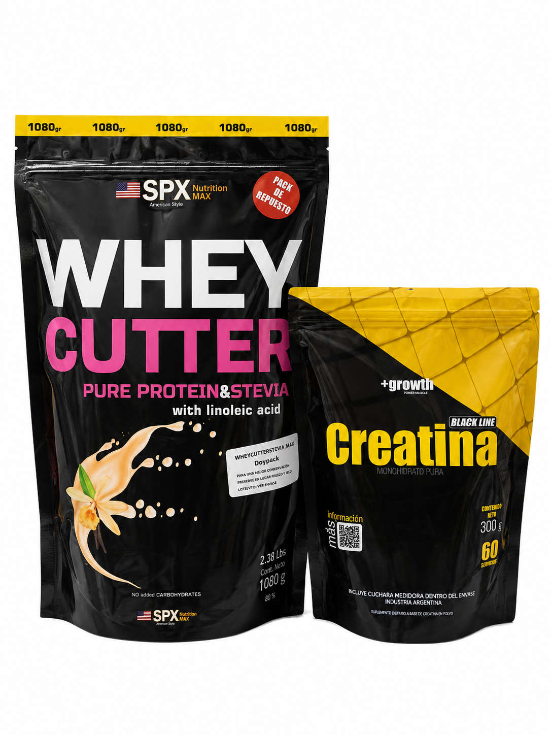 COMBO WHEY CUTTER SPX -CREATINA +GROWTH